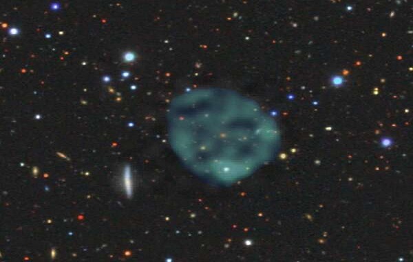 The ghostly circle of radio emission that never seen before, is hanging out in space like a cosmic smoke-ring