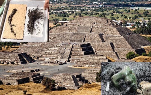 Teotihuacan Piramidinin 59 Metre Altında 1800 Yıllık Çiçek Buketleri Keşfedildi