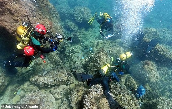 Amateur freedivers discover 53 perfectly-preserved Roman gold coins while cleaning rubbish on the seabed off the coast of Alicante – in what is one of Europe's greatest hoards yet