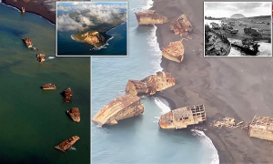 Yanardağ Sarsıntıları 2. Dünya Savaşında Okyanus Dibine Batan Japon Savaş Gemilerini Yüzeye Çıkardı/