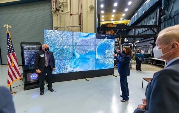 Vice President Kamala Harris Visits NASA to See Vital Climate Science Work