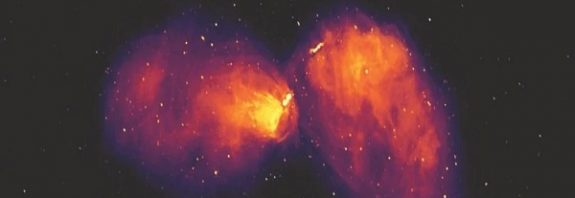 Astronomers See Black Hole Jets Blaze 16x Wider Than The Full Moon in Our Sky