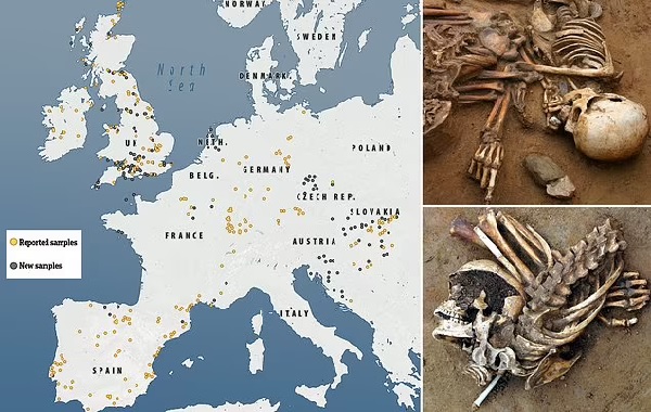 Mass migration from France to England and Wales 3,000 years ago displaced about HALF of the ancestry of Great Britain, study claims