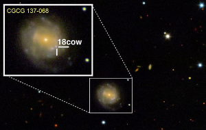 Kutsal İnek: Patlayan Dev Yıldız Bir Kara Delik Doğurdu