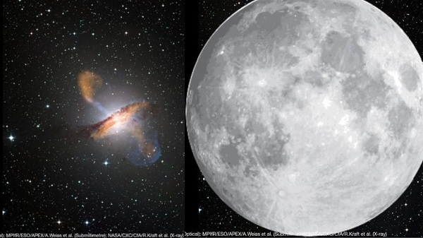 Dolunaydan 16 Kat Büyük Bir Kara Delik Patlaması Yakalandı (VİDEO)