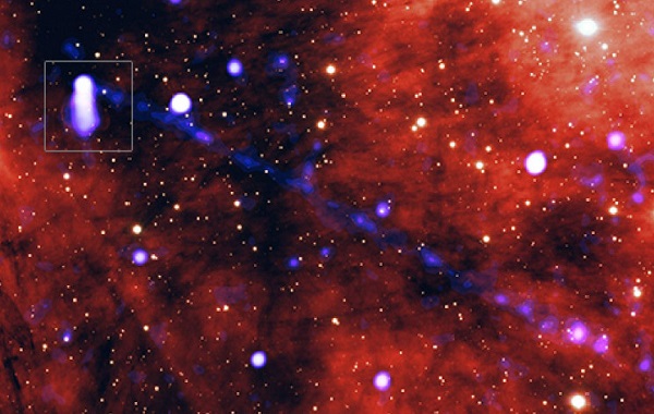 Astronomers spot record-breaking beam of matter and antimatter. 40 trillion miles long?
