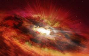 Hubble Finds Rapidly Growing Black Hole in Early Universe