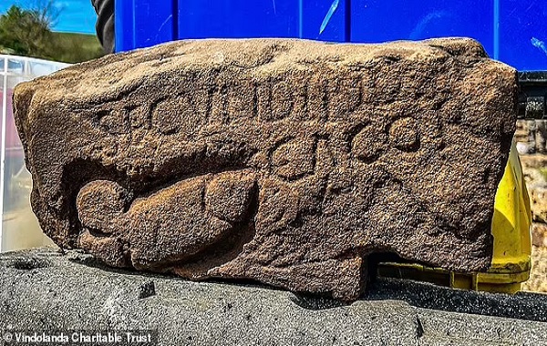 Secundinus, the s***ter 1,700-year-old graffiti is found on Hadrian's Wall featuring a large phallus and an insult aimed at another Roman soldier