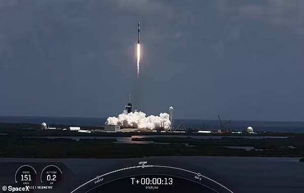 Elon Musk ’s SpaceX launched a Falcon 9 for its 13th flight on Friday,