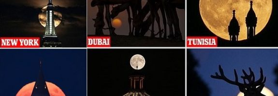 Geçen Geceki Süper Ay'dan Dünya Çapında Çarpıcı Fotoğraflar Yakalandı