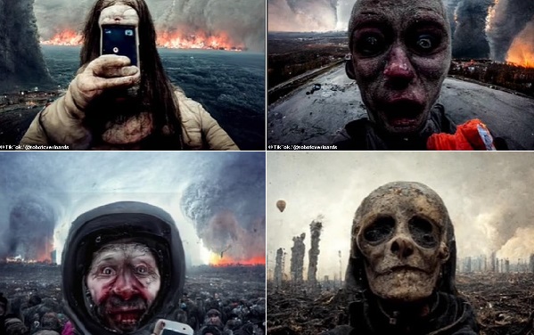 Yapay Zekanın Gözünden Dünyanın Sonu Geldiğinde Son Selfie'ler Nasıl Olur?