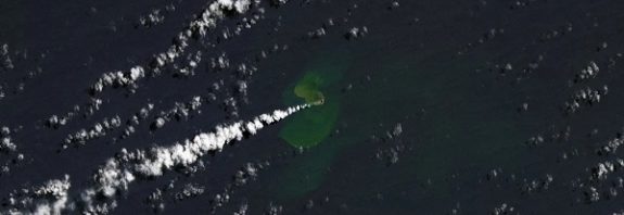A new 6-acre island has emerged in the Pacific Ocean