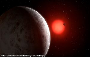 Two 'super-Earth' planets are found orbiting a small star 100 light-years away - and scientists believe one of them could host alien life