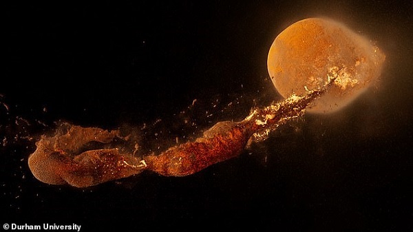 Gezegen Theia Dünyaya Çarptı ve Ay Oluştu.