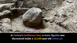 In Turkey s Gedikkaya Cave a stone figurine was discovered inside a 16,500-year-old votive pit