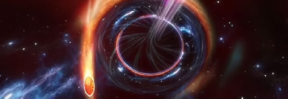Mysteriously bright flash that gave off more light than 1,000 TRILLION suns was caused by a star being 'squeezed like a toothpaste tube' by a supermassive black hole, study finds