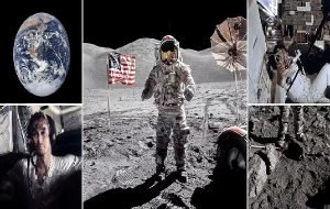 The moon as it looked 50 years ago: Newly-remastered images from humanity's last lunar landing in December 1972 reveal the incredible view of Apollo 17 astronauts