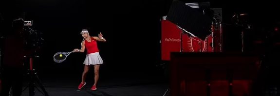 The future of coaching? Emma Raducanu trains two young tennis players while more than 4,000 miles away via HOLOGRAM