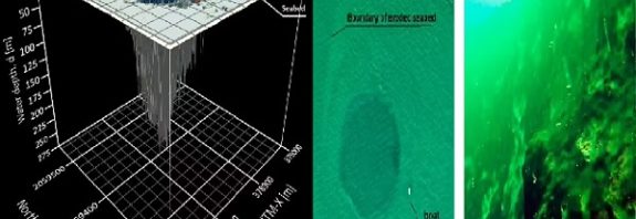 Would YOU take the plunge? World's second largest blue hole is discovered off the coast of Mexico measuring 900 feet deep