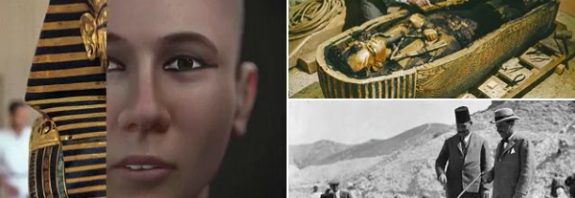 King Tutankhamun's face is seen for the first time in over 3,300 YEARS: Incredible reconstruction reveals the Egyptian pharaoh looked 'more like a young student' than a king