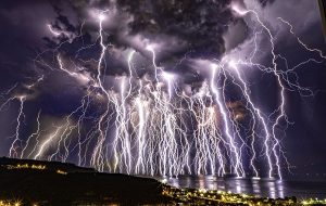 Electrifying time-lapse image captures 100 lightning bolts torching the sky over Turkey
