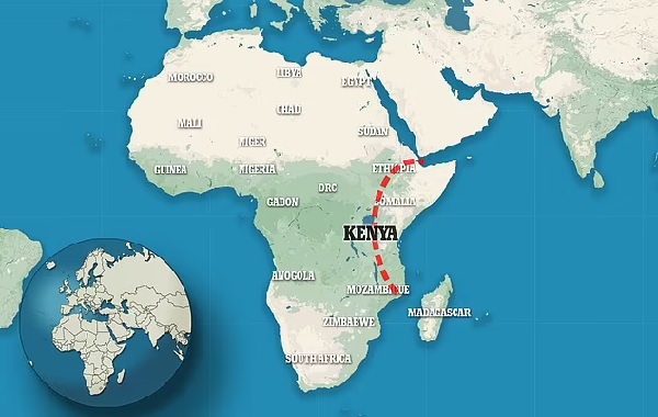 Scientists warn Africa is splitting in TWO: 2,000-mile crack that appeared along south-east of the continent is widening by one inch every year