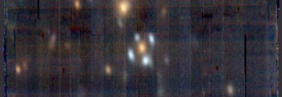 Spectacular New Einstein Cross Discovered Warping Space-Time