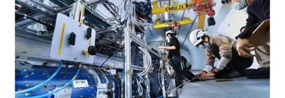 The first observation of neutrinos at CERN's Large Hadron Collider