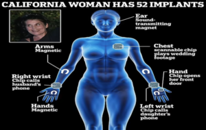 Meet the world's ultimate cyborg! California woman has 52 implants in her body that allow her open locks and turn on computers - while one even causes her hand to vibrate