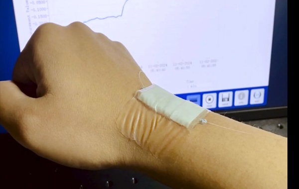 A wearable sticker turns slight movements into communication