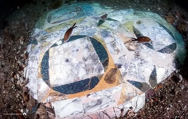 Extraordinary Roman Marble Floor Discovered In Ancient Sunken City