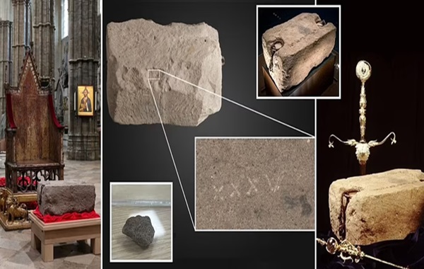 Stone of Destiny mystery is SOLVED: Scientist decodes the meaning of the Roman numerals etched into the mystical rock that helped crown King Charles