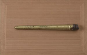 Inlaid gold patterns found on 1,100-year-old Japanese spear from sacred island stun experts