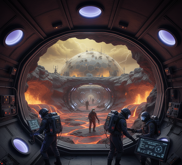Could Subterranean Tunnels on Venus Shelter Future Human Explorers?