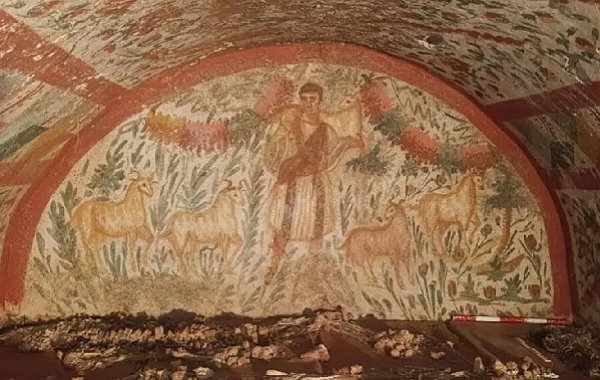 Türkiye'de Sakalsız İsa'yı Tasvir Eden Nadir Bir Antik Fresk Keşfedildi