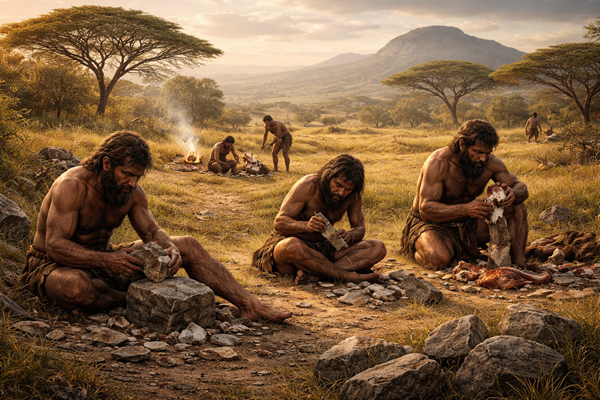 The First Engineers: How Humans Began Shaping Stone Three Million Years Ago