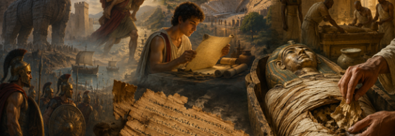 Why Was a Fragment of Homer’s Iliad Hidden Inside an Egyptian Mummy for One Thousand Six Hundred Years?