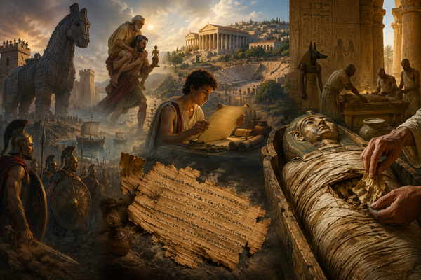 Why Was a Fragment of Homer’s Iliad Hidden Inside an Egyptian Mummy for One Thousand Six Hundred Years?